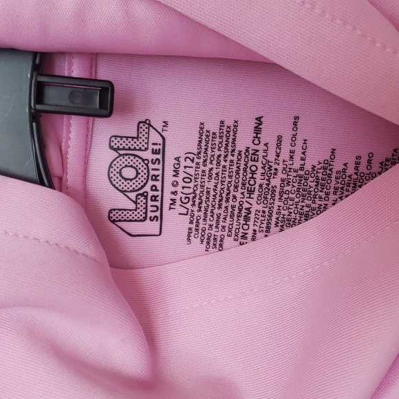 L.O.L. Surprise! Girls "Glitter On" Hooded Cosplay Tutu Dress Size L 10/12, new - Picture 8 of 8